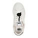Кеды на шнуровке с черным логотипом, белые Karl Lagerfeld kids | Фото 4