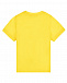Желтая футболка с белым лого Dsquared2 | Фото 2