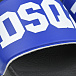 Сине-черные шлепки с белым лого Dsquared2 | Фото 6