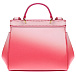 Кожаная сумка розового цвета Dolce&Gabbana | Фото 4
