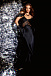 Платье со вставкой из гипюра, черное Alberta Ferretti | Фото 2