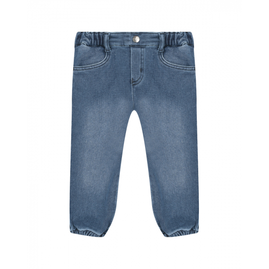 Синие трикотажные джинсы Emporio Armani | Фото 1