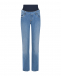 Голубые джинсы для беременных HI-RISE STRAIGHT Pietro Brunelli | Фото 1