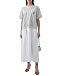 Платье в полоску юбка макс, белое Shatu | Фото 2
