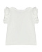 Комплект детский белая блузка + бежевые шорты IL Gufo | Фото 2