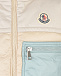 Бежевый жилет с голубым карманом Moncler | Фото 4