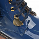 Синие ботинки с помпонами Monnalisa | Фото 7