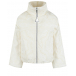 Белая куртка с воротником-стойкой Moncler | Фото 1