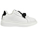 Кеды на шнуровке с черным логотипом, белые Karl Lagerfeld kids | Фото 2