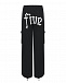 Черные брюки-карго с принтом &quot;Five&quot; 5 Preview | Фото 2