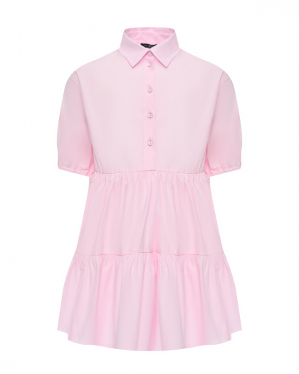 Платье с воротником на пуговицах, светло-розовое Dan Maralex | Фото 1