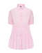 Платье с воротником на пуговицах, светло-розовое Dan Maralex | Фото 1