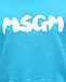 Свитшот с белым лого, голубой MSGM | Фото 6