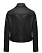 Куртка из натуральной кожи &quot;косуха&quot;, черная Yves Salomon | Фото 6