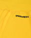 Желтые бермуды с черным лого Dsquared2 | Фото 3