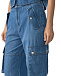 Джинсы с карманами-карго, синие Mo5ch1no Jeans | Фото 9