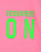 Футболка с зеленым лого, розовая Dsquared2 | Фото 3