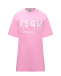 Платье-футболка, розовое MSGM | Фото 1