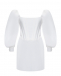 Корсетное мини-платье, белое ALINE | Фото 1