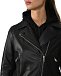 Куртка из натуральной кожи &quot;косуха&quot;, черная Yves Salomon | Фото 9