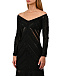 Платье из фактурной ткани, черное Charo Ruiz | Фото 7
