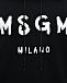 Толстовка-худи с белым лого, черная MSGM | Фото 6