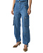 Джинсы с карманами-карго, синие Mo5ch1no Jeans | Фото 7