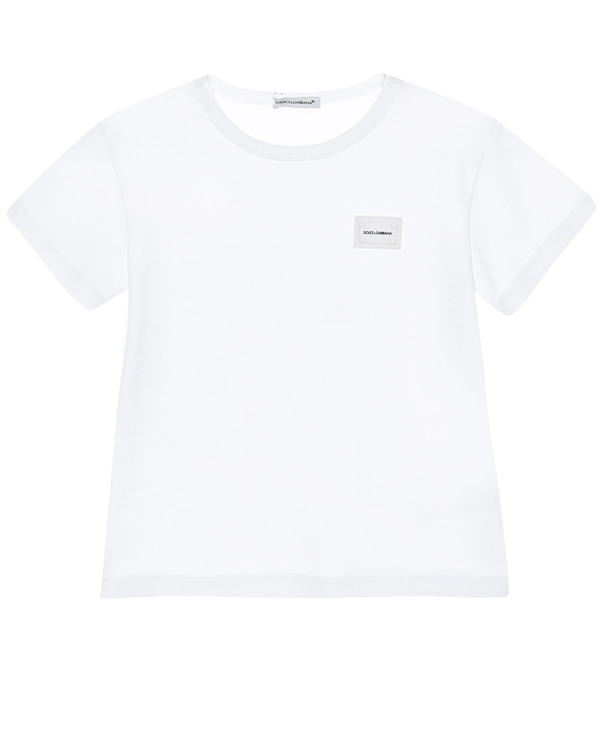 Белая хлопковая футболка Dolce&Gabbana детская - фото 1
