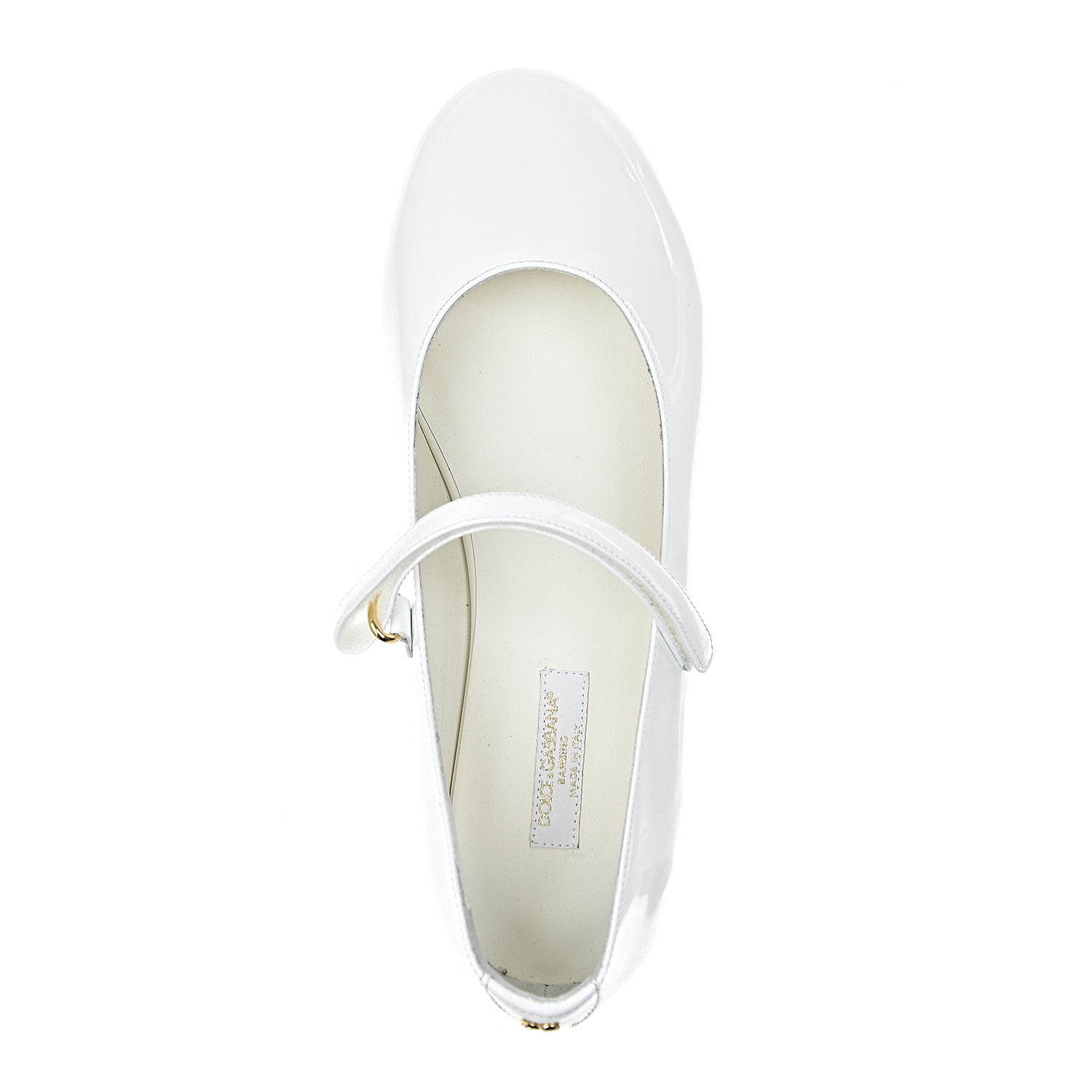 Белые лакированные туфли Dolce&Gabbana детские - фото 4