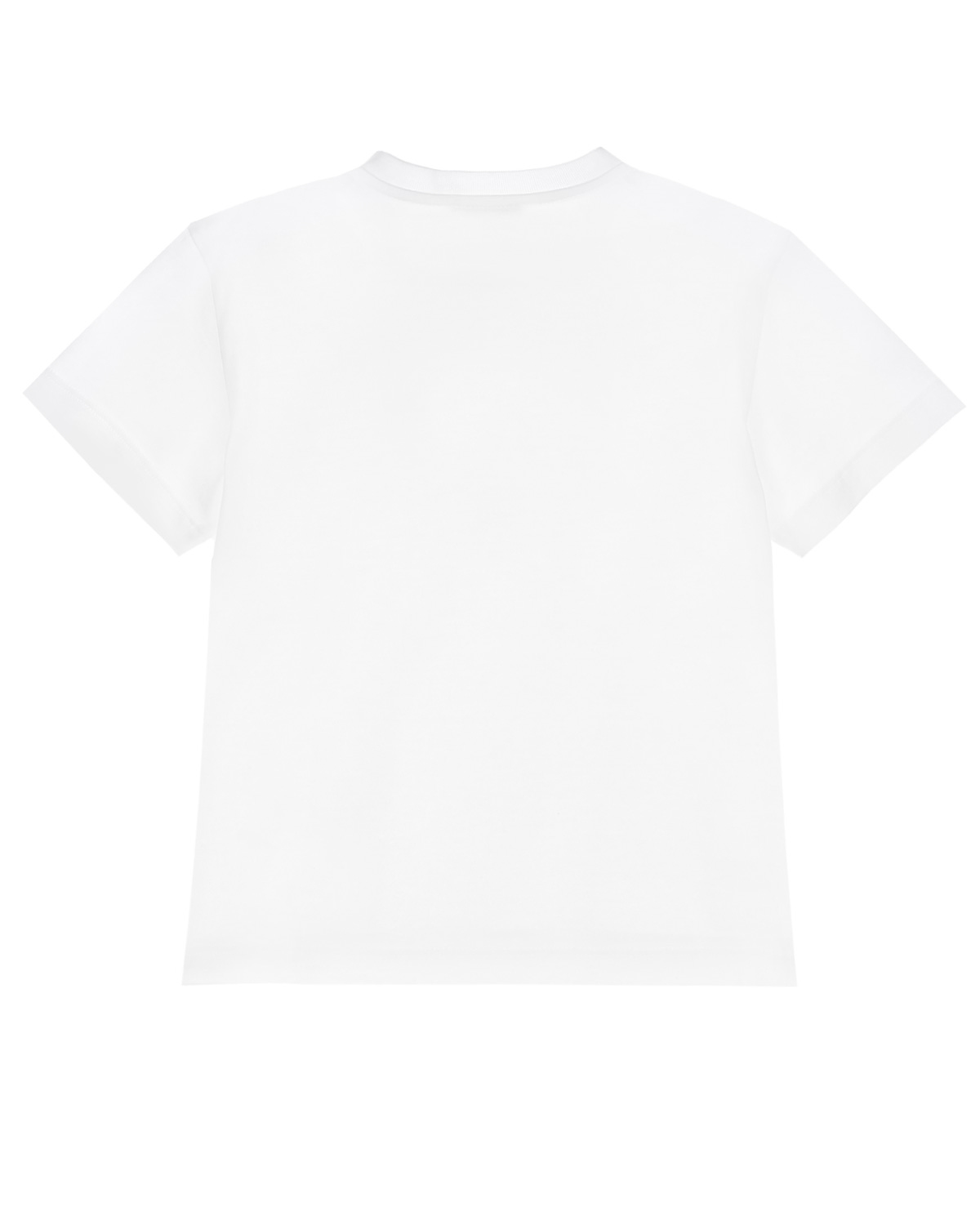 Базовая белая футболка с логотипом Dolce&Gabbana детская - фото 2