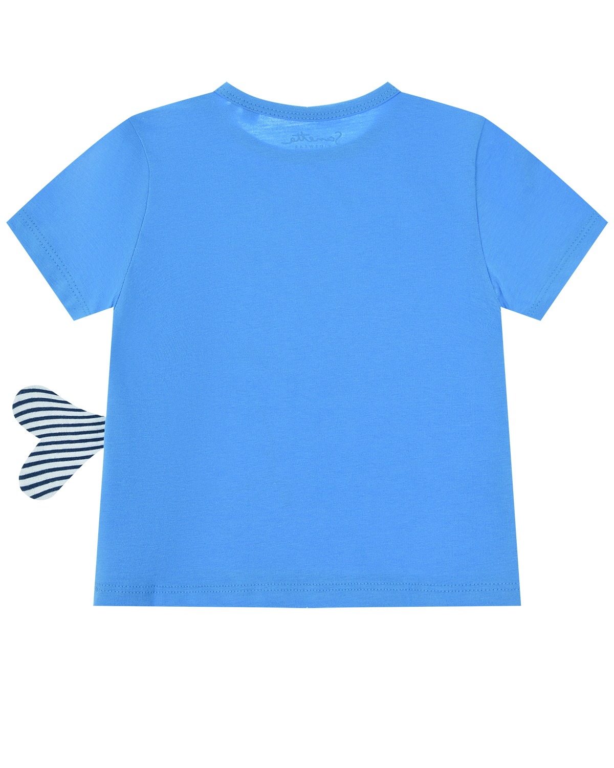 Синяя футболка с принтом "Кит" Sanetta Kidswear детская - фото 2