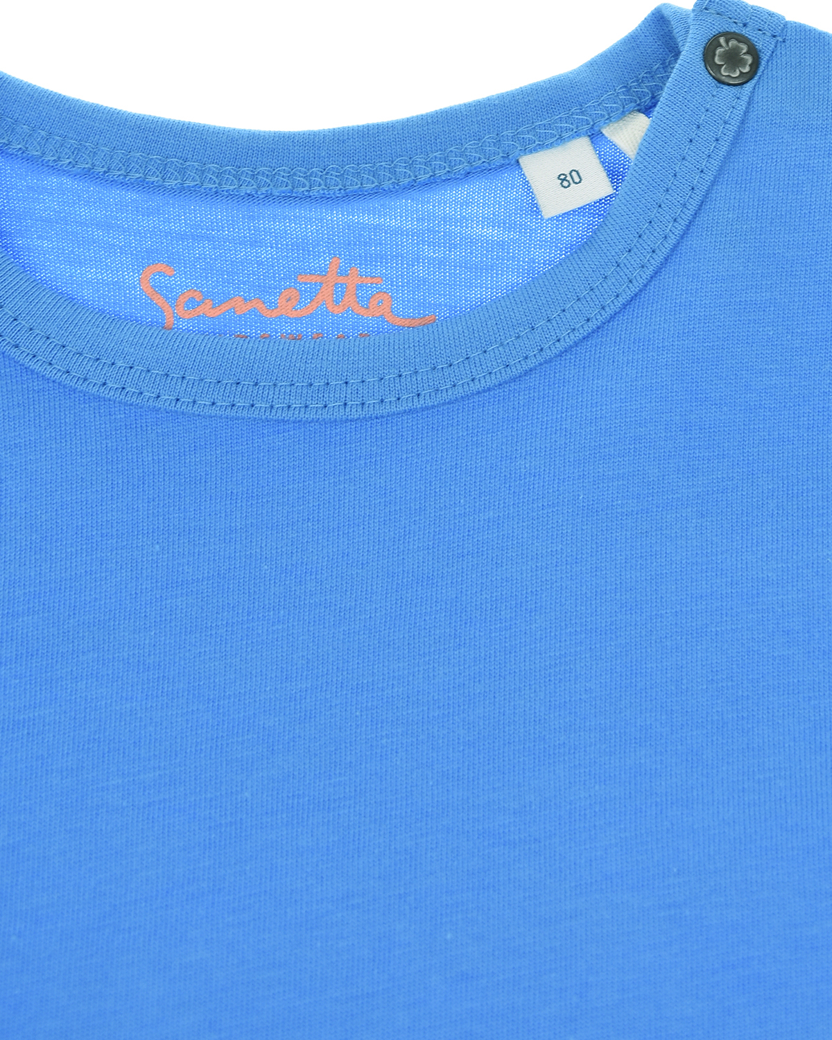 Синяя футболка с принтом "Кит" Sanetta Kidswear детская - фото 4