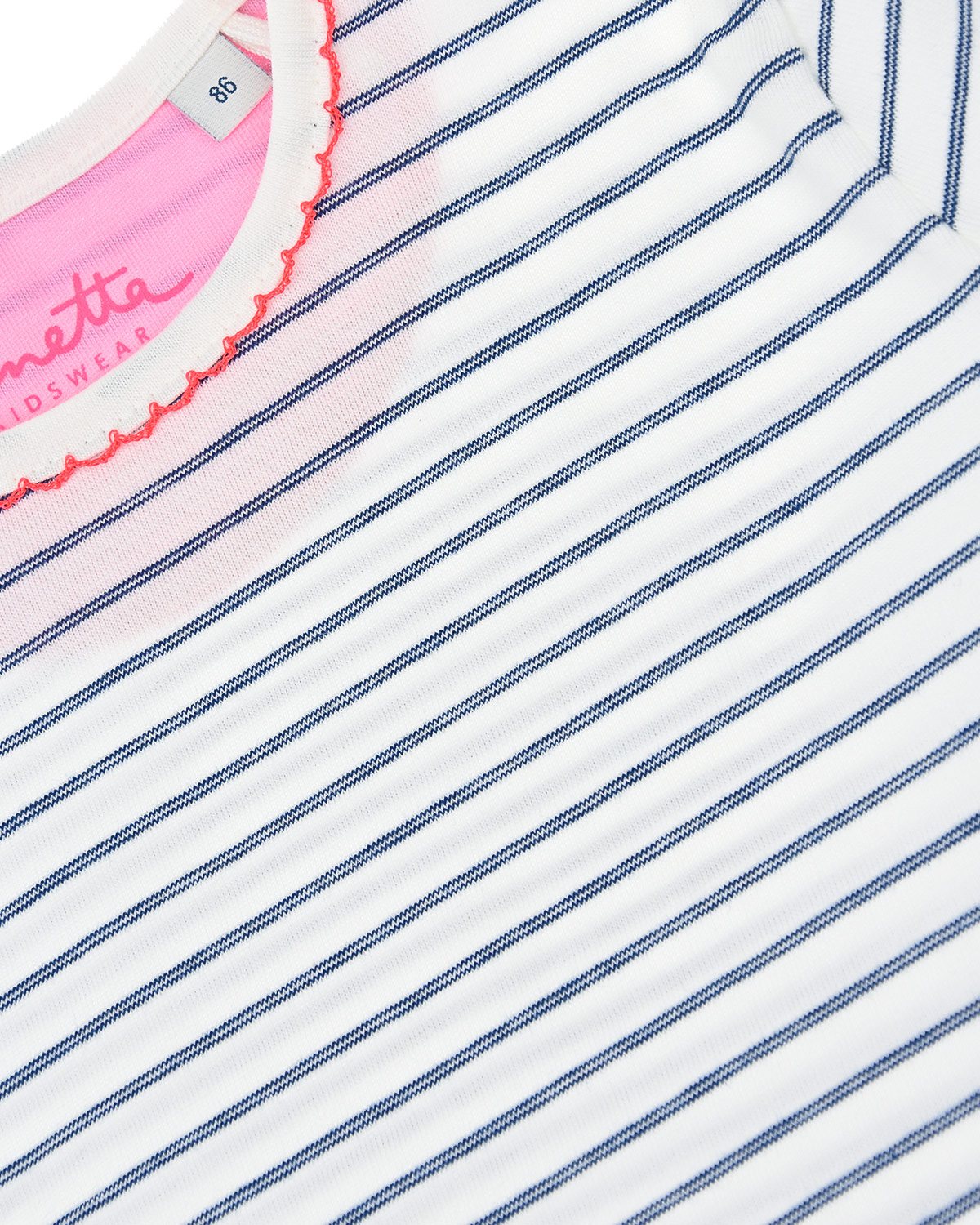Туника в полоску с короткими рукавами Sanetta Kidswear детская - фото 3