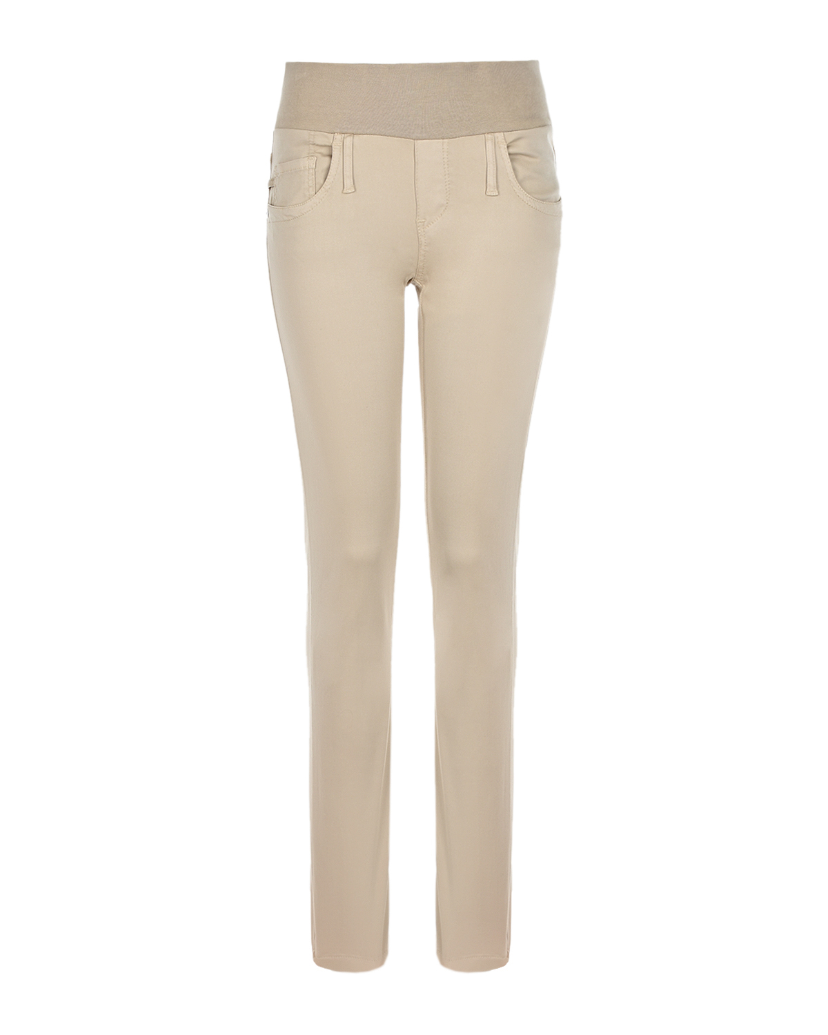 Бежевые брюки для беременных SKINNY Pietro Brunelli, размер 38, цвет бежевый
