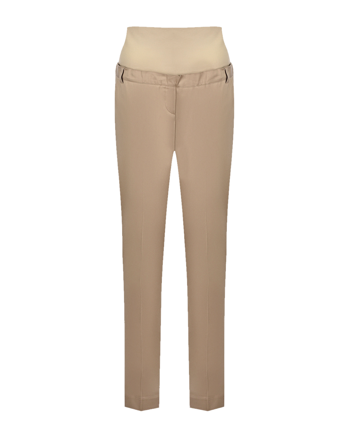 Бежевые брюки для беременных Attesa, размер 38, цвет бежевый