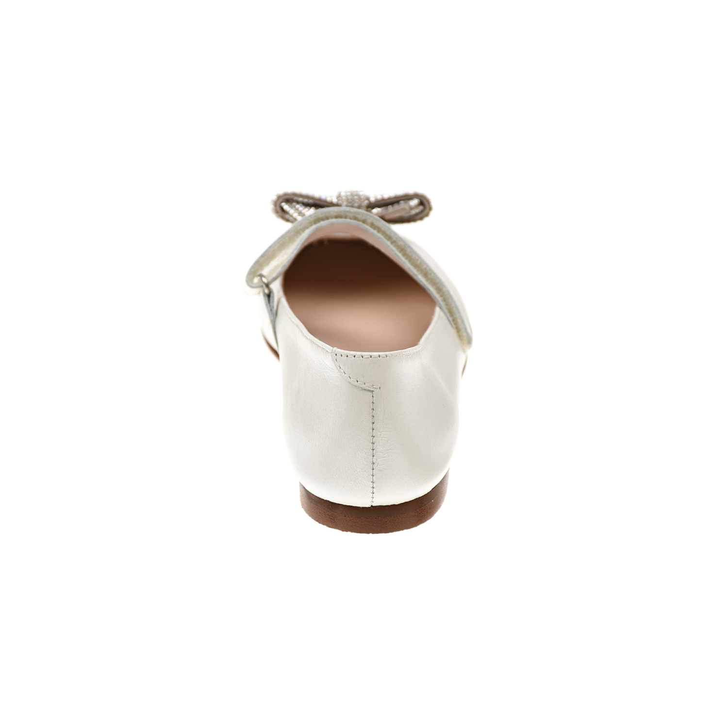 Перламутровые туфли с бантами Beberlis детские, размер 30, цвет кремовый - фото 3