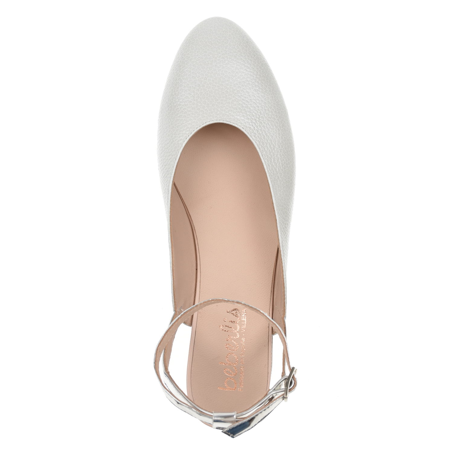 Белые туфли с серебристым ремешком Beberlis детские, размер 35, цвет белый - фото 4