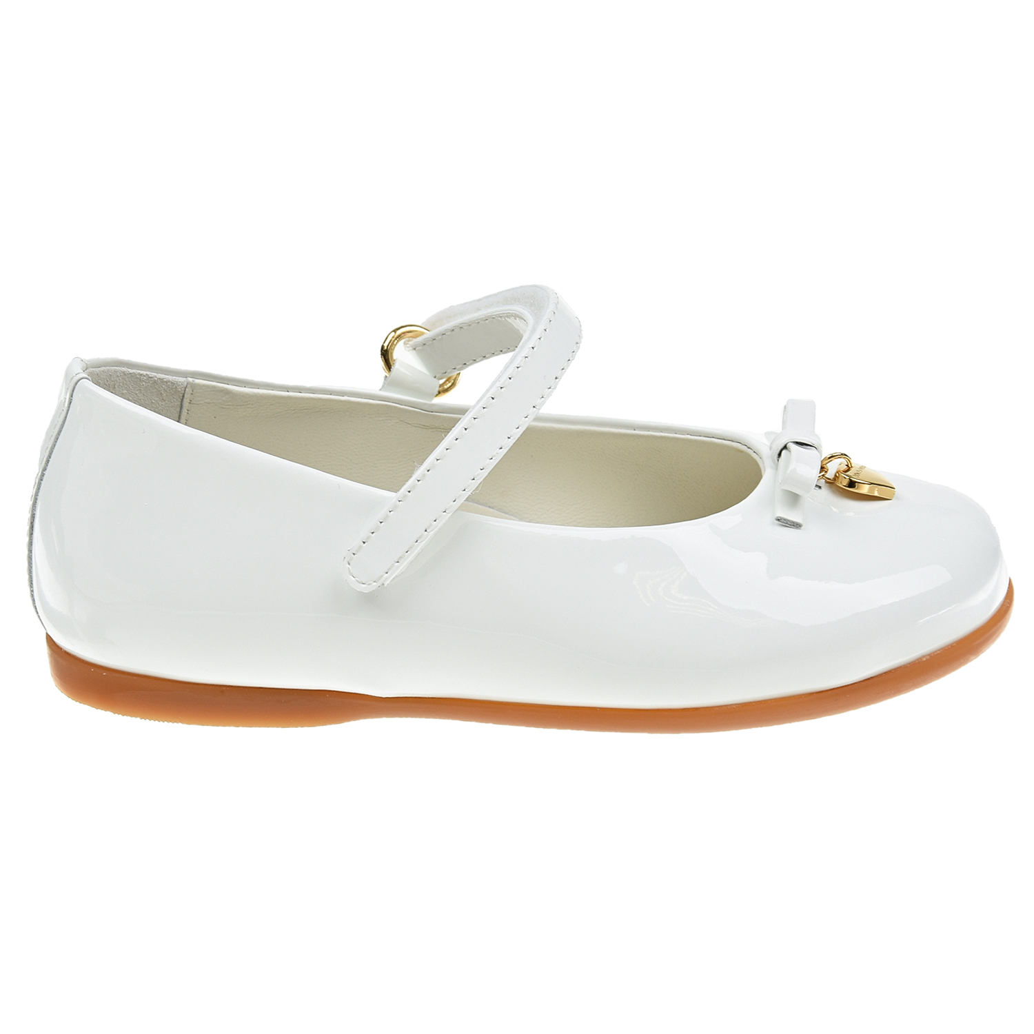 Базовые туфли белого цвета Dolce&Gabbana детские, размер 23 - фото 2