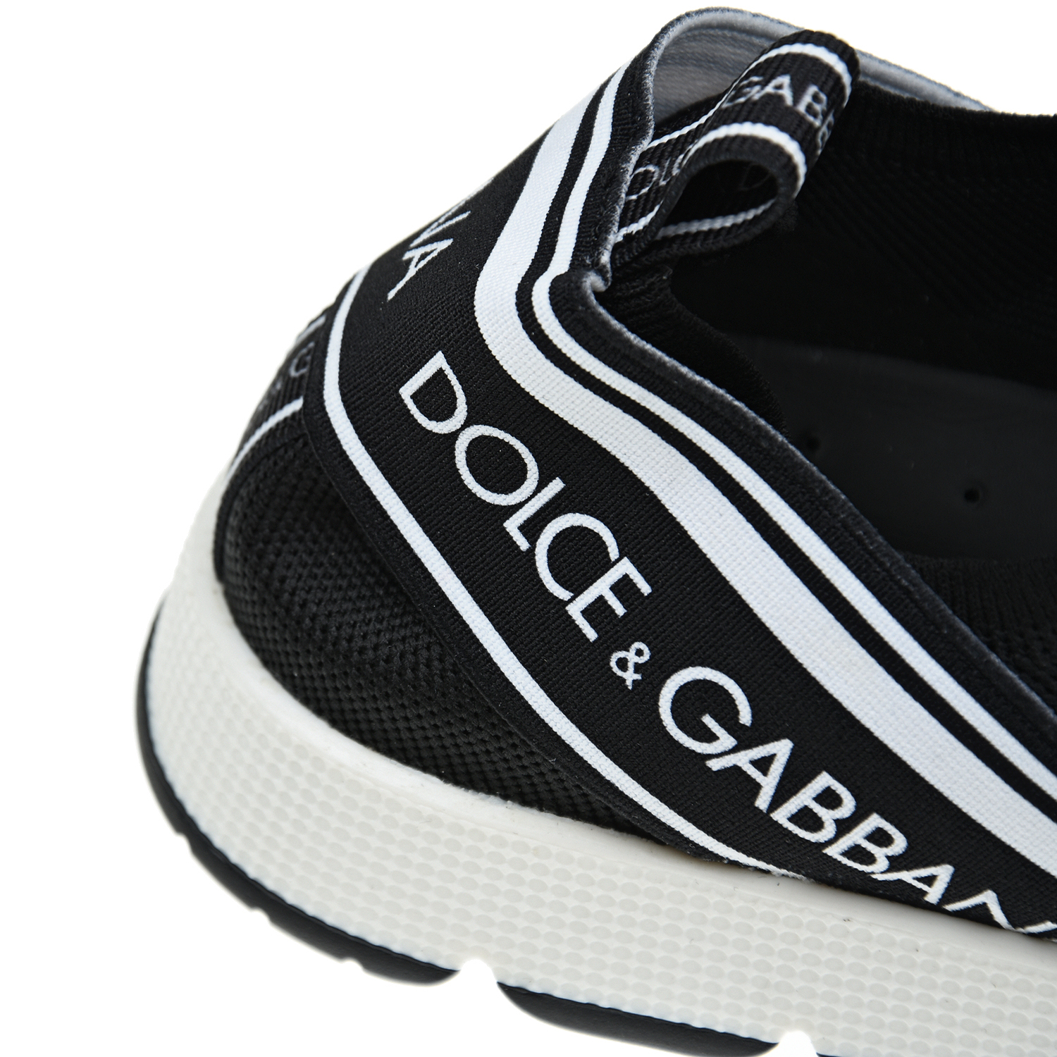 Кроссовки-носки с логотипом Dolce&Gabbana детские, размер 35, цвет черный - фото 6
