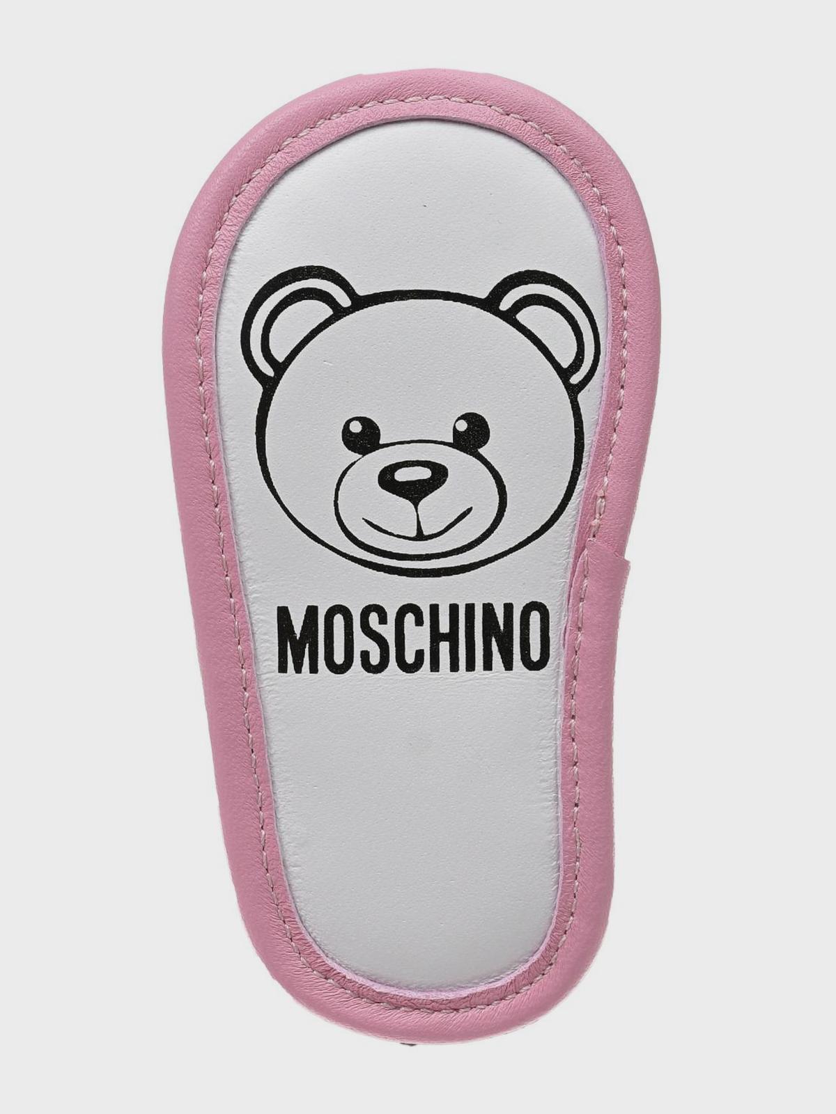 Розовые пинетки со звездочками Moschino Вид№5