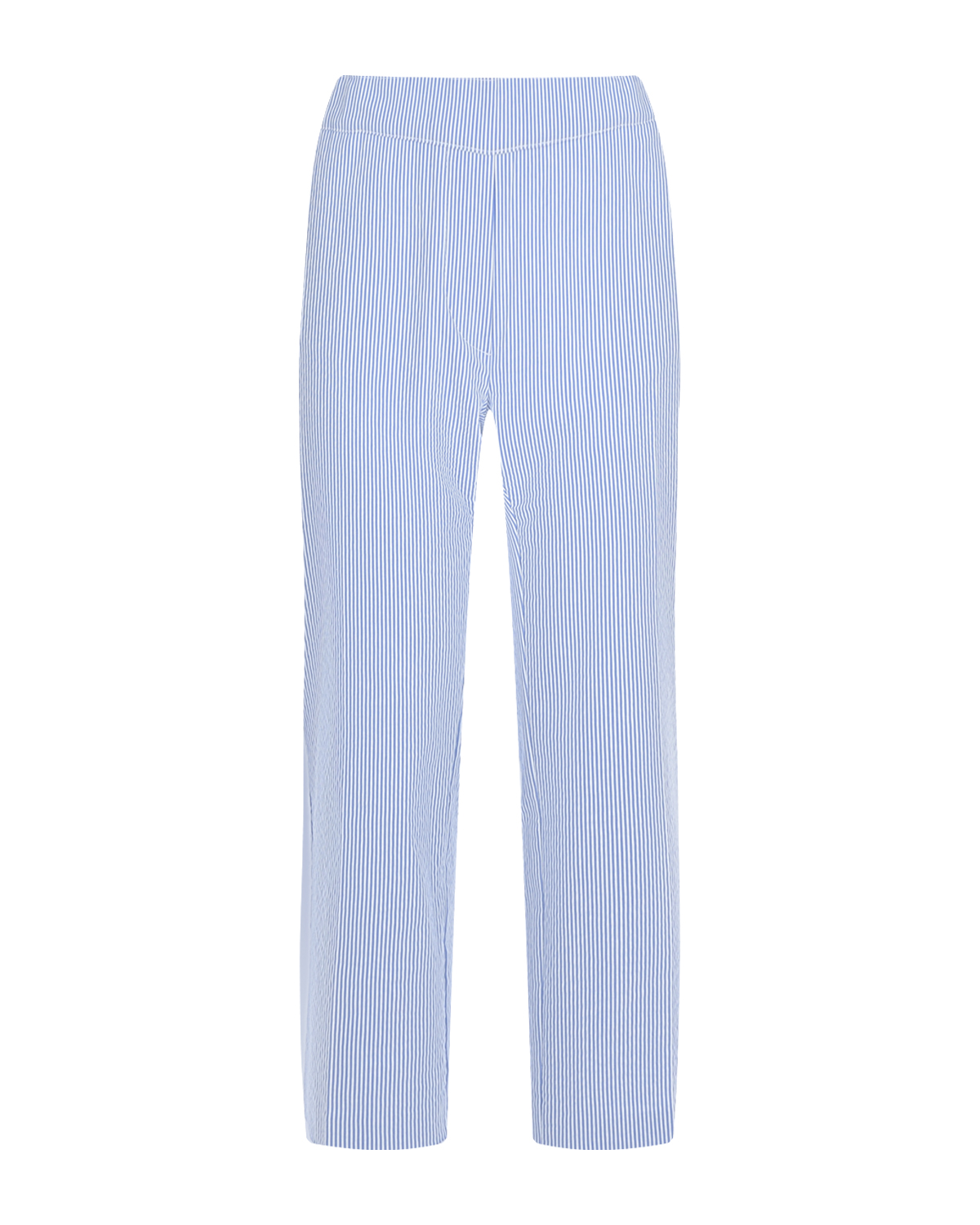 Голубые брюки в полоску для беременных Pietro Brunelli белые джинсы клеш для беременных pietro brunelli