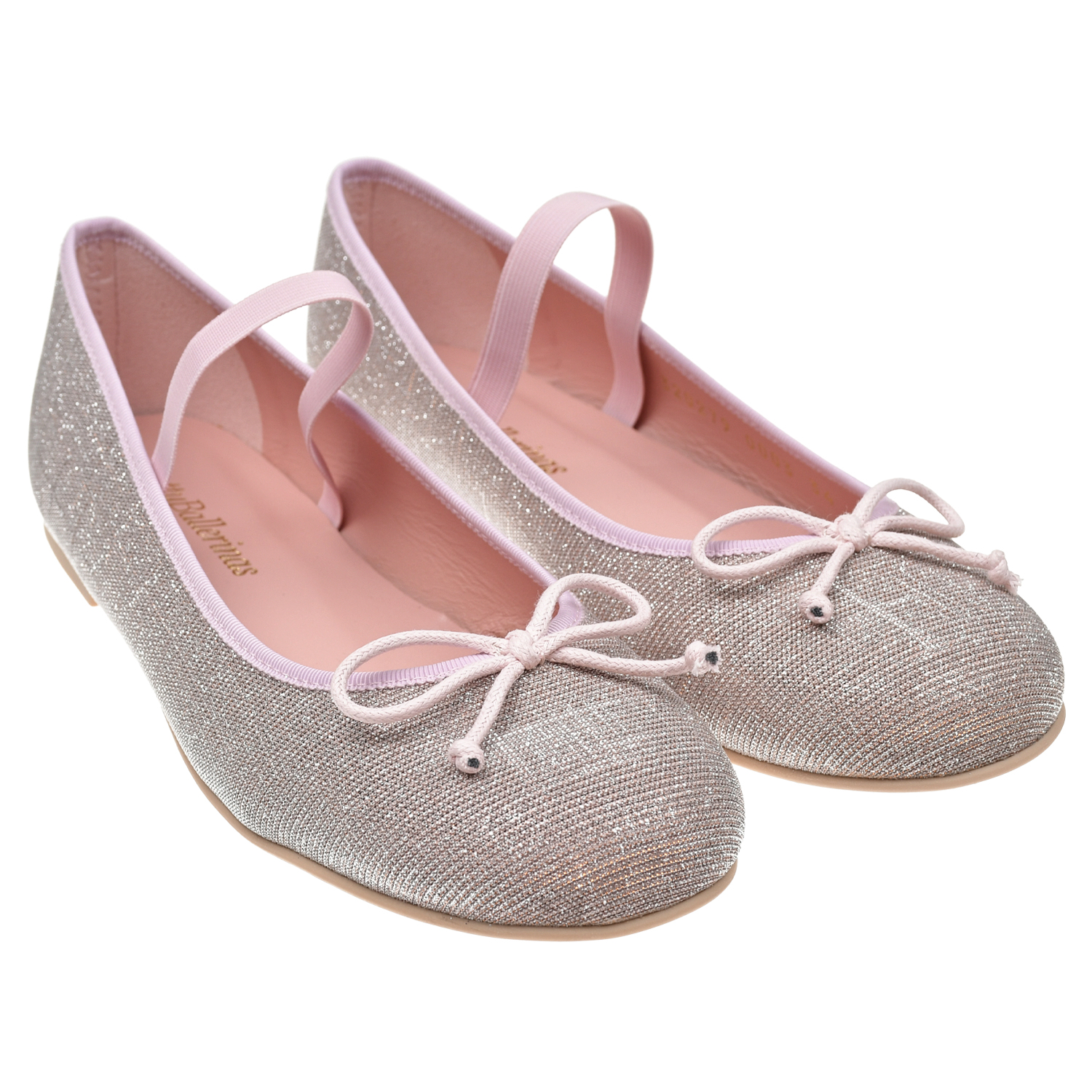 Розовые туфли с отделкой люрексом Pretty Ballerinas туфли золотистого а pretty ballerinas детские