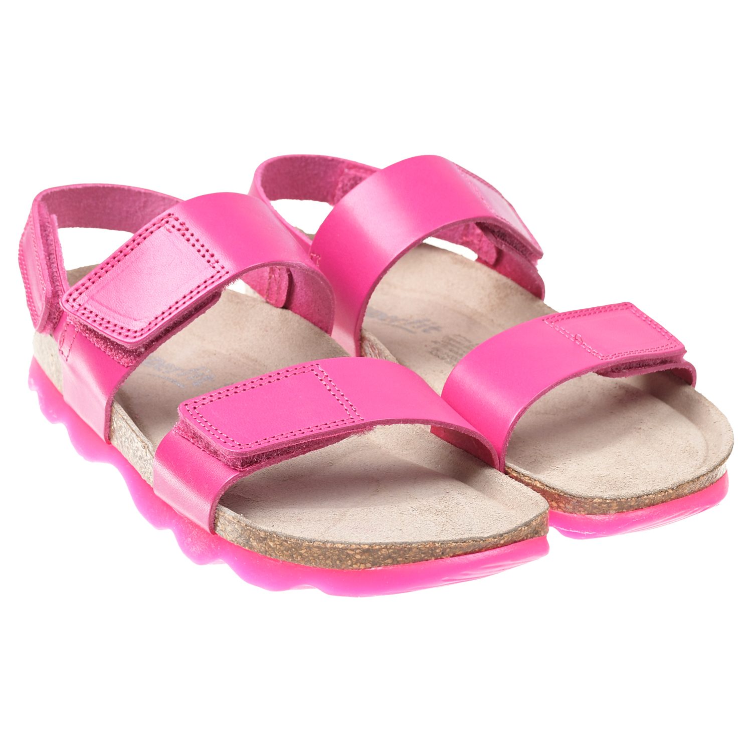 Кожаные сандалии цвета фуксии SUPERFIT, размер 28 - фото 1