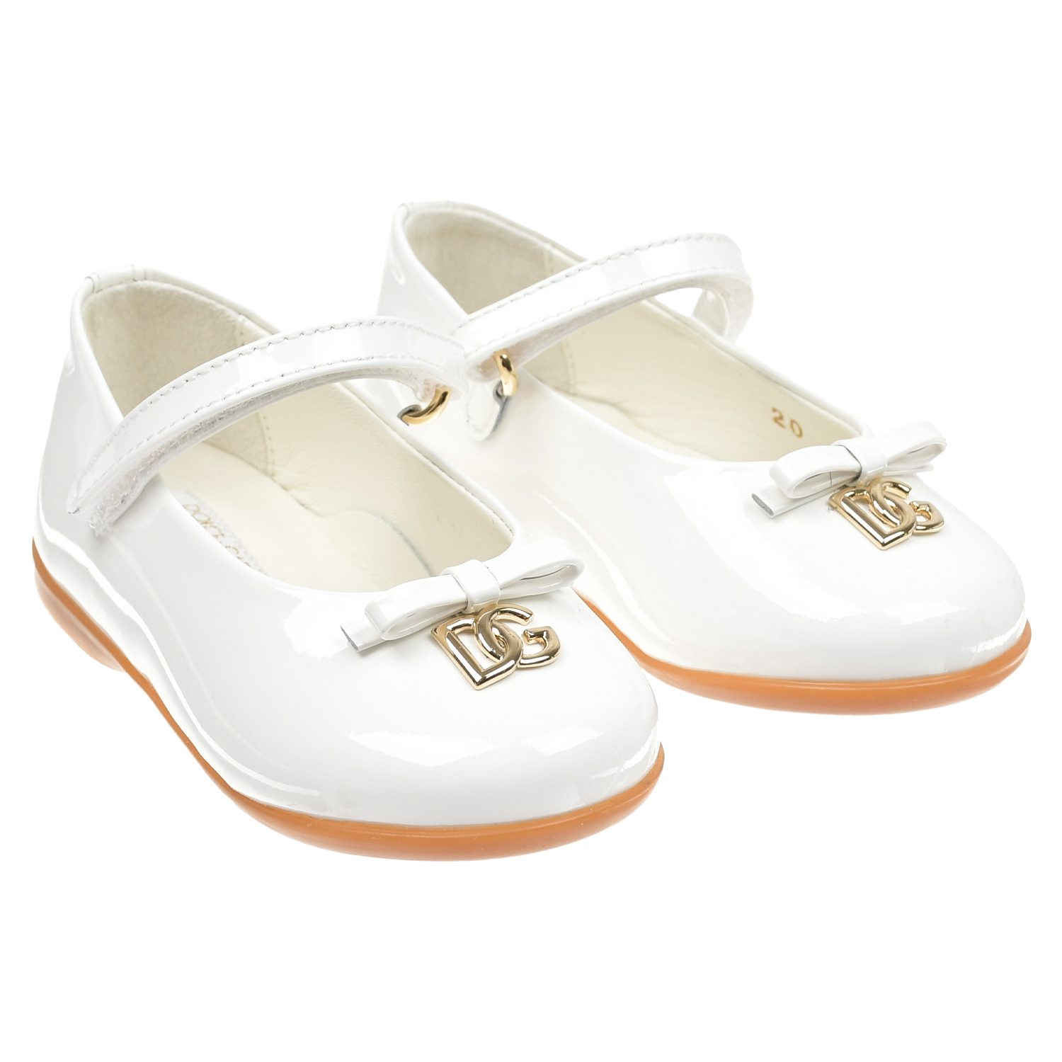Белые лаковые туфли Dolce&Gabbana белые кроссовки с розовыми вставками dolce
