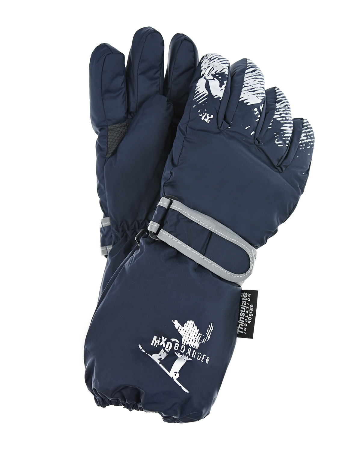 Непромокаемые перчатки с принтом "сноубордист" MaxiMo детские - фото 1