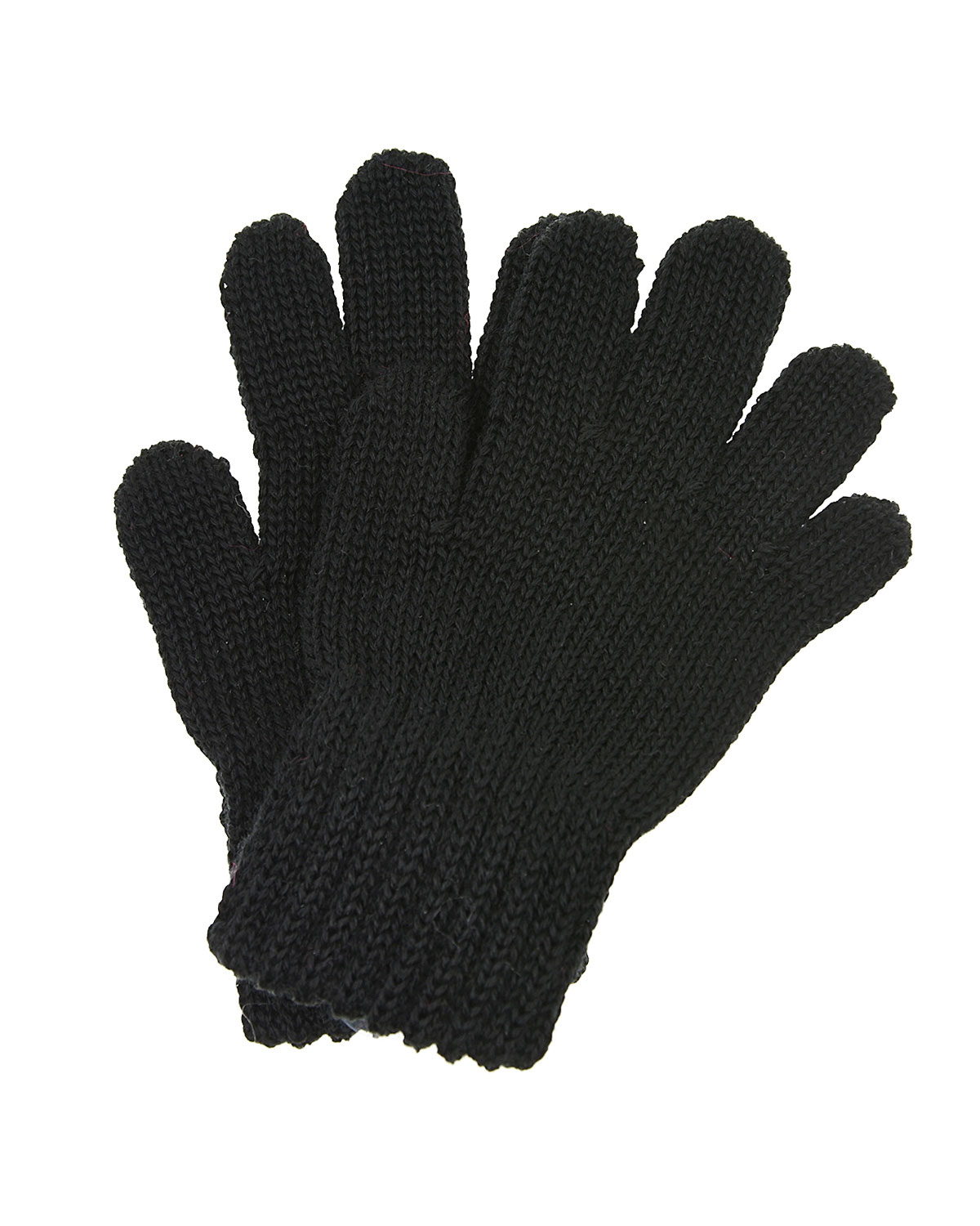 Черные перчатки из шерсти MaxiMo детские - фото 1