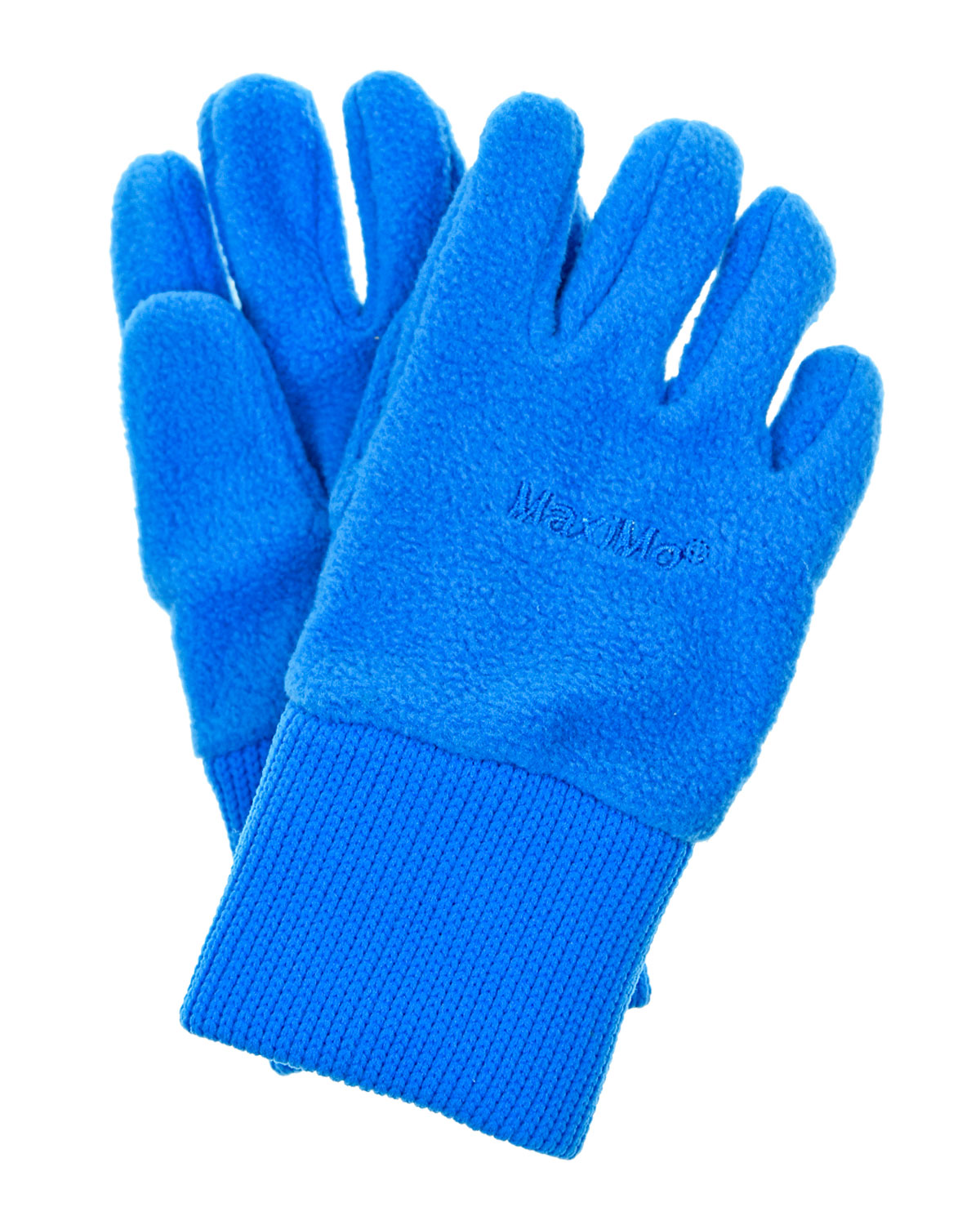 Голубые перчатки из флиса MaxiMo, размер 2, цвет голубой - фото 1