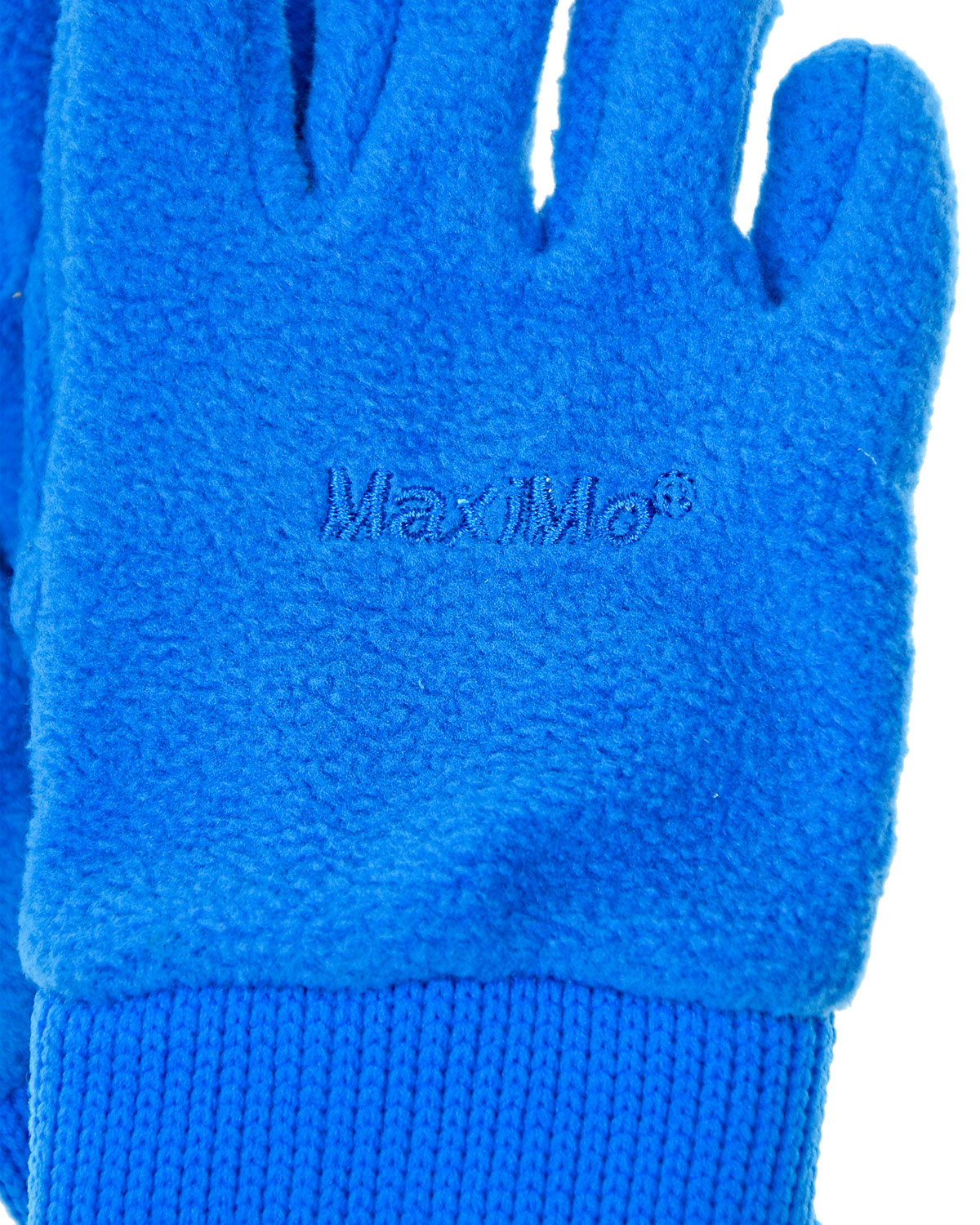 Голубые перчатки из флиса MaxiMo, размер 2, цвет голубой - фото 2