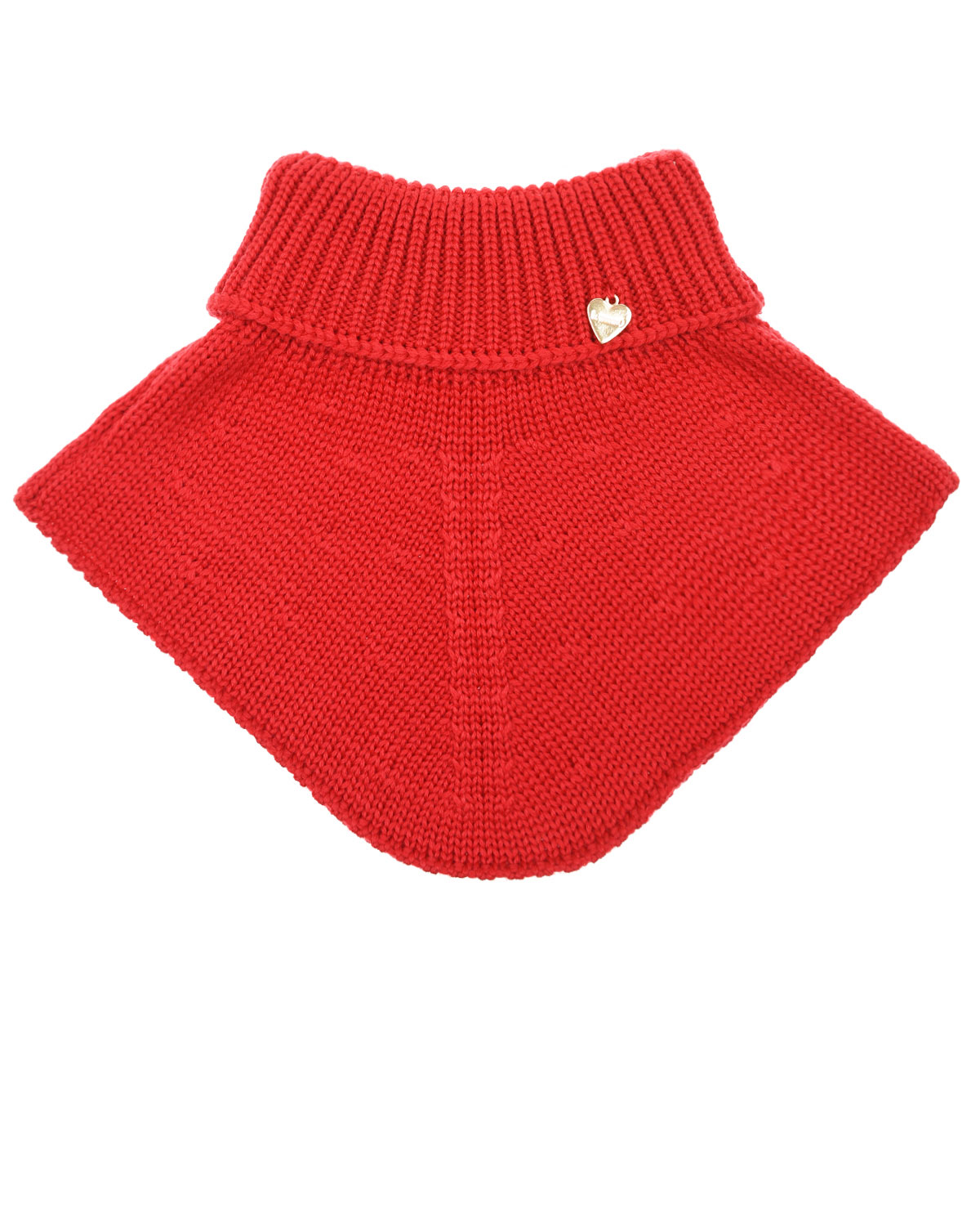 Красный шарф-ворот из шерсти Il Trenino, размер unica