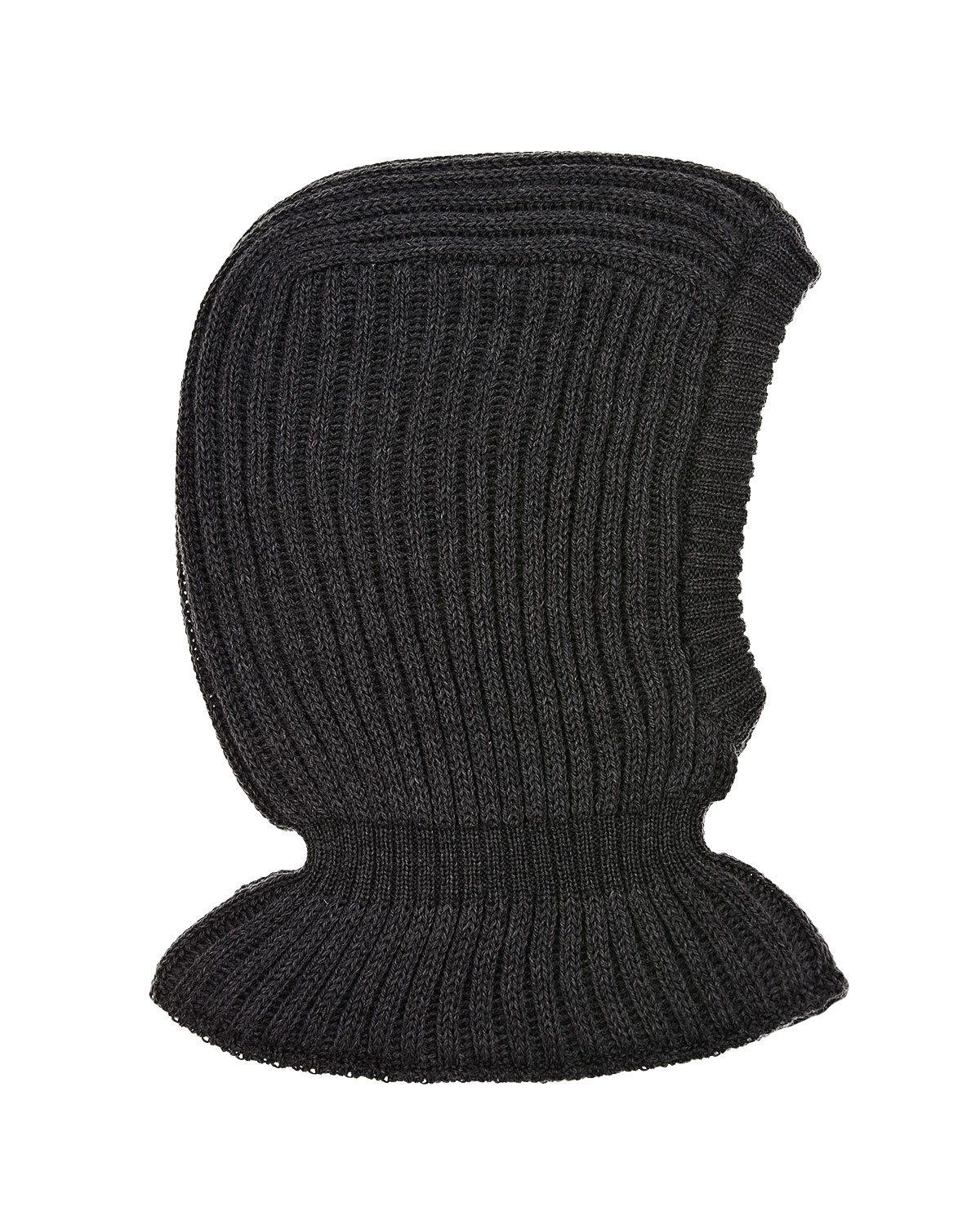 Темно-серая шапка-шлем из шерсти Il Trenino детское, размер 55, цвет серый